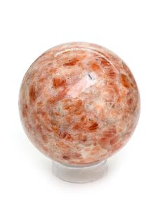 Esfera de cristal de piedra solar pulida de ágata naranja de 150-200gm de alta calidad, bolas de cristal de piedras preciosas Feng Shui curativas para curación - Product Image 4
