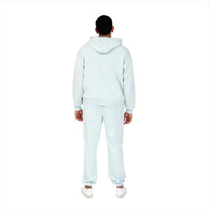 Ensemble de pantalons de survêtement d'hiver solides vintage pour hommes Sweat à capuche lourd délavé à l'acide avec survêtements respirants imprimés avec logo personnalisé - Product Image 4