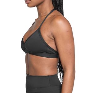 Women's Plus Size <b>Strappy</b> Sports Bra Cage Back Scoop Neck Spaghetti Strap Wire Free Yoga Wear Crop <b>Top</b> Open Back Front Gym - Product Image 5