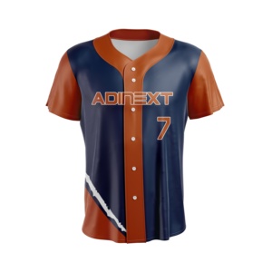 Venta al por mayor de calidad de ropa deportiva tailandesa de béisbol barato Softball Jerseys de talla grande a rayas uniforme Softball béisbol Softball - Product Image 6
