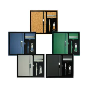 ชุดของขวัญสำนักงานที่ทนทาน พร้อมสมุดบันทึก ปากกา ที่ใส่บัตร และพวงกุญแจ - Product Image 1