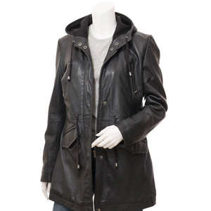 Chaqueta de Cuero Acolchada de Manga Larga para Mujer, Otoño Invierno, Oferta, Alta Calidad, Impermeable y Resistente al Viento - Product Image 3