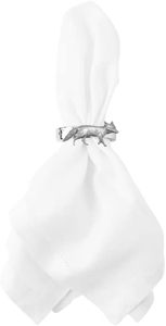 Fait à la main Vixen Fine anglais étain rond de serviette Unique décor à la maison pièce centrale de Table bois et papier matériel - Product Image 2