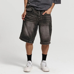 Custom Logo Summer High Quality Acid Wash Denim <b>Shorts</b> Pocket Zipper Casual <b>Shorts</b> for <b>Men</b> - Product Image 2