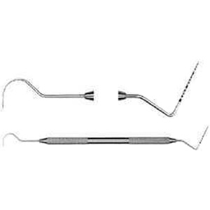 DENTRIC IMPLANTS DI-PR07 Manual Dental Probe #23/UNC15 Explorer with Regular Handle CE Certified Class I <b>Universal</b> <b>Plug</b> - Product Image 1