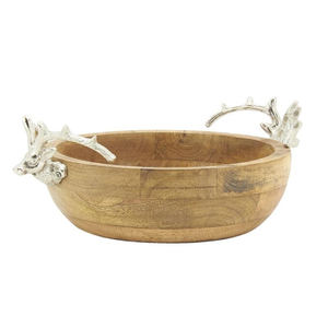 Traditional Handcrafted Leafy Shape Handle Design Glossy Gold Color Table Centrepiece Decor <b>Metal</b> <b>Bowl</b> At Best Price - Product Image 5