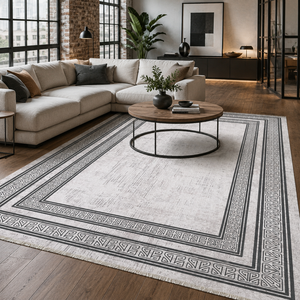 Rug Weavers RW7054 Kula Slate Traditioneller Waschbarer Teppich Dropshipping Großhandel Waschbarer Chenille-Teppich in 10 Größen - Product Image 1