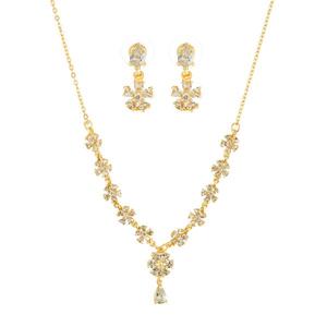Suhagan <b>Fine</b> <b>Jewelry</b> <b>Set</b> FBE0029 Gold Plated AD Stone Necklace - Product Image 1