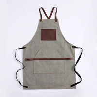 Tablier de chef sans manches en toile robuste, personnalisable avec logo, pour styliste, barbecue, bar, boutique, café, salon de beauté, studio de manucure, uniforme