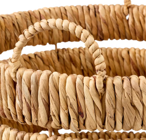 Panier en jacinthe d'eau Tall Kaia de The Container Store, couleur naturelle, panier de rangement en jacinthe d'eau pour la maison, les stations balnéaires, Nhat Minh - Product Image 5