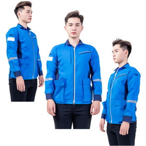 Sao Mai FMF personnalisé court vêtements de travail veste hommes Construction ingénierie uniforme fermeture éclair mouche pantalon grande taille gratuit respirant - Product Image 3