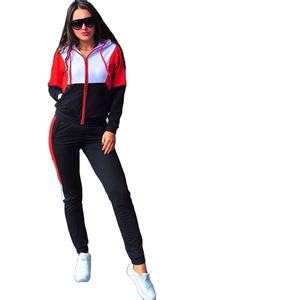 Fabricante de Ropa al por Mayor, Conjunto Deportivo de Felpa de Poliéster para Mujer, Conjunto Deportivo Liso para Mujer, Conjuntos Deportivos Unisex para Mujer - Product Image 1