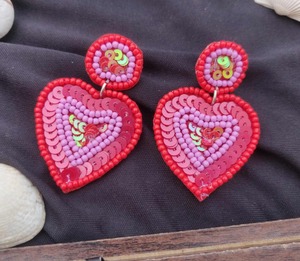 Venta al por Mayor de Pendientes de Mujer con Cuentas Bordadas, Joyería de Moda Perfecta para Uso Diario, Fiestas y Eventos Festivos - Product Image 3