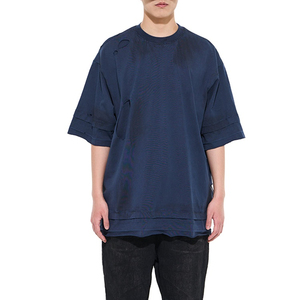 T-shirt surdimensionné personnalisé OEM 2026, manches courtes, col rond, impression personnalisée, t-shirts pour hommes - Product Image 5