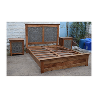 Ensemble de meubles de chevet en bois sculpté Design moderne multi-fonctionnel pour chambre salon cuisine utilisation extérieure