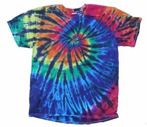 Camiseta Tie Dye Multicolor para Adultos, 100% Algodón, Manga Corta, Verano, Casual, Suave, Personalizada, Hecha en Pakistán - Product Image 3