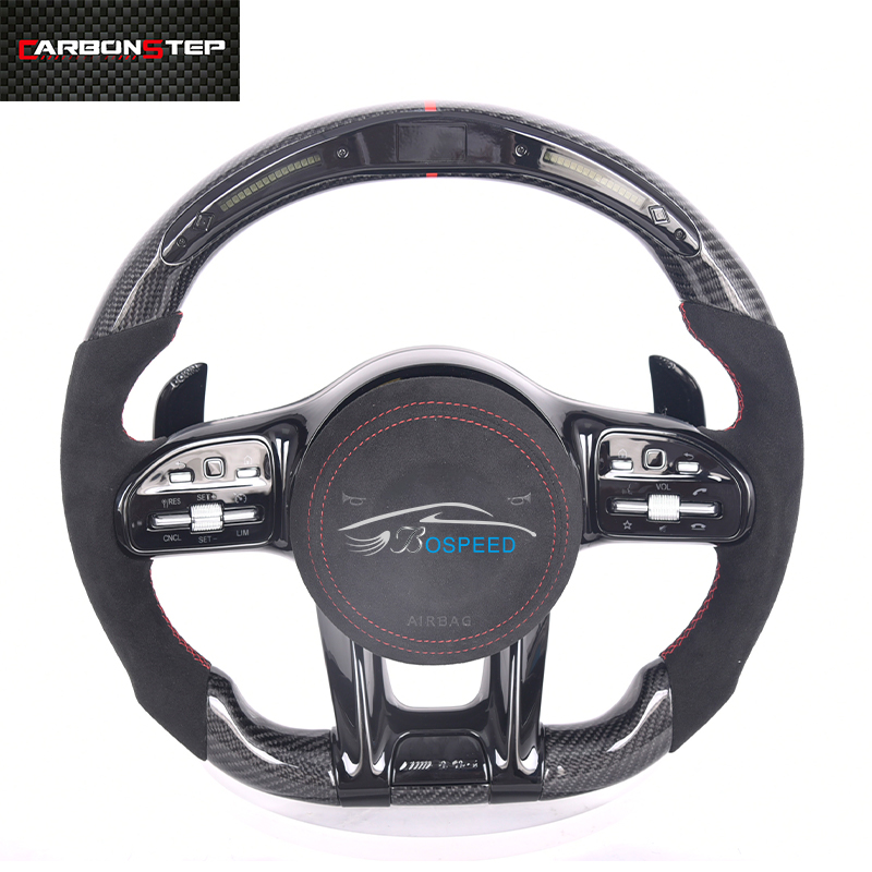 Оптовая продажа с завода, настраиваемое рулевое колесо из углеродного волокна для Benz AMG W205 W204 W212 W221w203