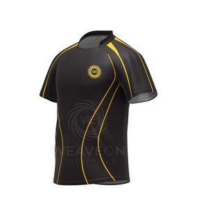 Ensembles d'uniformes de rugby pour hommes adultes, grande taille, séchage rapide, respirants, 100% polyester, antibactériens, couleurs et logo personnalisables, haute qualité - Product Image 2