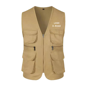 Fourniture OEM Logo personnalisé Grande taille Gilet de travail robuste pour hommes Tissu de rembourrage en coton imperméable et respirant pour l'été - Product Image 5