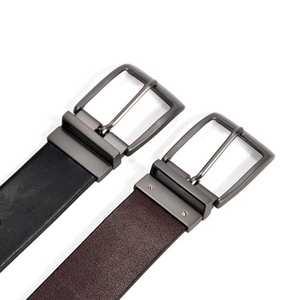 เข็มขัดหนังสีน้ำตาลแนวชนบทสำหรับการผจญภัยกลางแจ้งสไตล์มินิมอลพร้อมเข็มขัดหนังหัวเข็มขัดโลหะแข็งแรง - Product Image 6