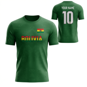 Set Personalizzato di Maglie da Calcio Bolivia con Nome e Numero per la Coppa del Mondo 2026, Accessori per Tifosi - Product Image 2
