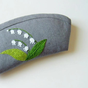 Hand Embroidered Linen Bag With Embroidery Different Colors Linen <b>Backpack</b> 100% Soft Washed Linen OEM Made in Vietnam - Product Image 4