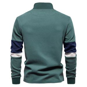 Personnalisable Hommes 100% Coton Quarter Zip Sweat À Capuche À Manches Longues Écologique pour La Saison D'automne Conception D'impression Numérique - Product Image 4