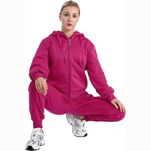 Conjunto Deportivo de 2 Piezas Personalizado de Alta Calidad al por Mayor, Chándal Deportivo con Bloques de Color para Mujer, con Cremallera Completa - Product Image 2