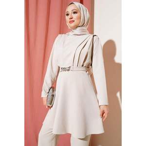 Conjunto de piedra con cinturón de cadena de 2 piezas para mujer - Product Image 2