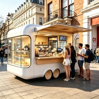 Camion de restauration rapide personnalisé en fer avec plaque chauffante pour événements de marché nocturne, bonbons et snacks