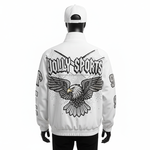 Veste softshell de haute qualité 320 GSM avec tissu à panneaux noirs, logo personnalisé en strass et étoile cloutée, veste softshell pour homme - Product Image 2