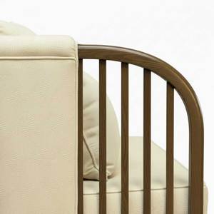 Sofá de Dos Plazas con Estructura de Madera de Lujo, 75x72x79cm, Tela Estampada GSD68069, para Apartamento, Vestíbulo, Bodas, Sala de Estar, Eventos - Product Image 5