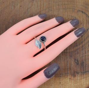 Anillo de Piedra Solar de Plata de Ley 925 Estilo Bohemio, Joyería Hecha a Mano, Regalo de Boda para Mujer - Product Image 3