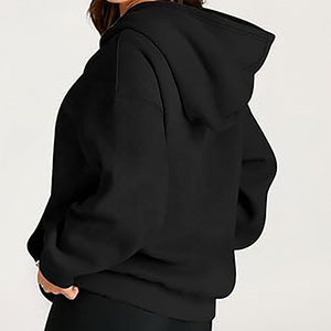 Sudaderas con capucha de alta calidad, ropa de calle informal, figuras de hombros caídos, sudaderas con capucha transpirables ecológicas, sudaderas de punto para mujer - Product Image 2