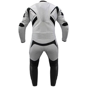 Combinaison de moto en cuir respirante, anti-chute, résistante à l'usure, imperméable, coupe-vent, unisexe, pour la course - Product Image 3