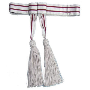 ผ้าคาดเอวสีพื้นน้ำหนักเบาสำหรับพิธีการ ผลิตตามสั่ง คุณภาพพรีเมียม - Product Image 1