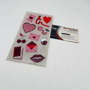 Especial de San Valentín, Bandeja de Pestañas Acrílica con Impresión de Logotipo Personalizado, con Imán, Forma de Corazón, Mariposa, Ecológica, Servicio OEM - Product Image 5