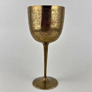 AnointedCup Cáliz sagrado Copa de vino de comunión de latón antiguo Copa vintage hecha a mano para iglesia y ceremonias espirituales - Product Image 5