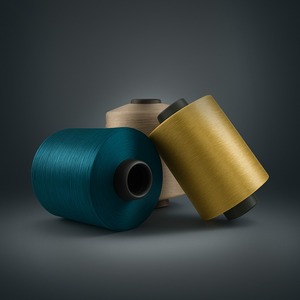 Hilo texturizado de poliéster con acabado SIM 100/144 de calidad superior para textiles para el hogar y uso industrial de la India - Product Image 2