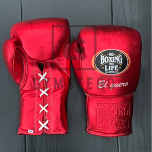 Guantes de Boxeo GYMSTERO de Piel Vacuna Genuina de Alta Calidad, Precio al por Mayor, Sin Boxeo No Hay Vida, Guantes de Sparring con Cordones y Logotipo Personalizado - Product Image 1