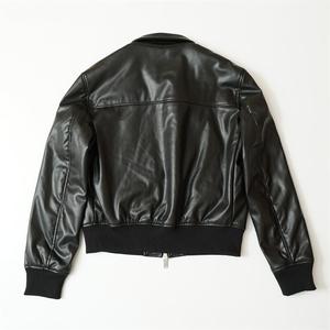 Veste en cuir synthétique double fermeture éclair de couleur unie élégante et imperméable de haute qualité pour hommes, veste d'hiver pour hommes - Product Image 2