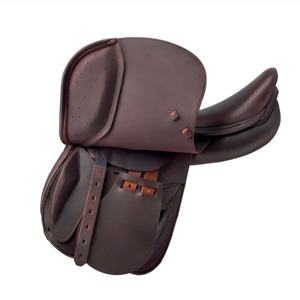 Sillín de caballo inglés más vendido 100% cuero americano genuino duradero cómodo sillín de carreras - Product Image 2