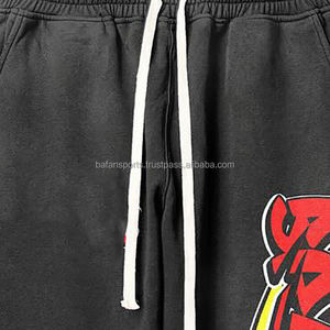 กางเกงวอร์มผ้าซักของผู้ชายกางเกงกีฬาวิ่งผ้าฝ้ายเฮฟวี่เวทของผู้ชายแบบสั่งทำ - Product Image 2