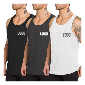 Camiseta sin mangas de gimnasio para hombre de algodón 95%, camiseta de entrenamiento deportivo, camiseta de Fitness rápida para entrenamiento de gimnasia en tamaños personalizados, ropa deportiva 5% Elastano - Product Image 3