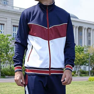 ชุดวอร์มผ้าฝ้ายสำหรับผู้ชายขนาดใหญ่พิเศษออกแบบได้ตามต้องการลายทางด้านข้างพิมพ์โลโก้ลายทาง - Product Image 2