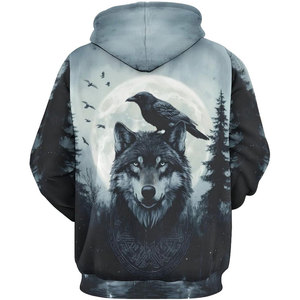 Sudaderas con Capucha Sublimadas para Hombre, Diseño Personalizado, Ropa Casual de Invierno, Venta al Por Mayor, Poliéster/Algodón de Alta Calidad, Secado Rápido y Transpirable - Product Image 6