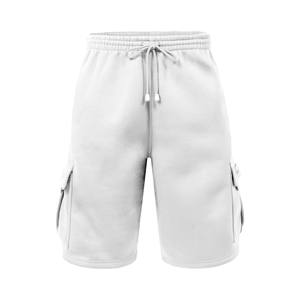 2025 nuevos pantalones cortos de pana personalizados para hombre al por mayor cintura elástica playa deportes pantalones casuales con cordón y bolsillos pantalones cortos de entrenamiento - Product Image 1