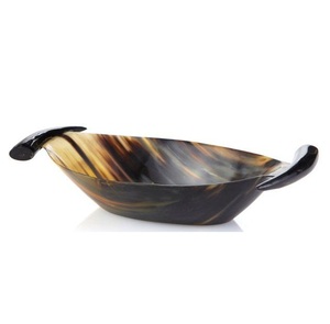 Bandeja de servicio de cuerno rectangular con adorno de ágata perfecta para exhibición de comedor de lujo - Product Image 6