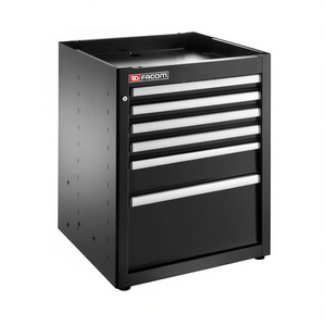 ตู้เก็บเครื่องมือแบบฐานเดียว Facom พร้อมลิ้นชัก 6 ช่อง สีดำ - Product Image 2