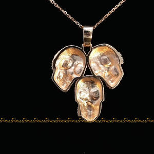 Increíbles Colgantes y Dijes de Joyería Fina de Moda Hip Hop, Oro Sólido de 10 Quilates con Diamantes Moissanite de Corte Brillante Redondo - Product Image 3
